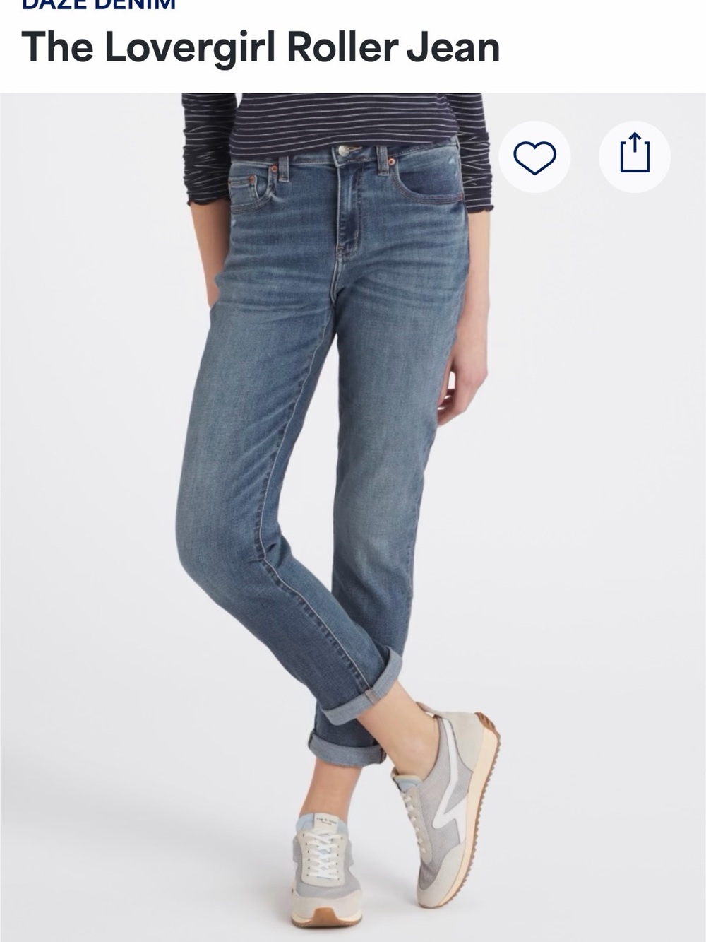 The Lovergirl Roller Jean - Blue